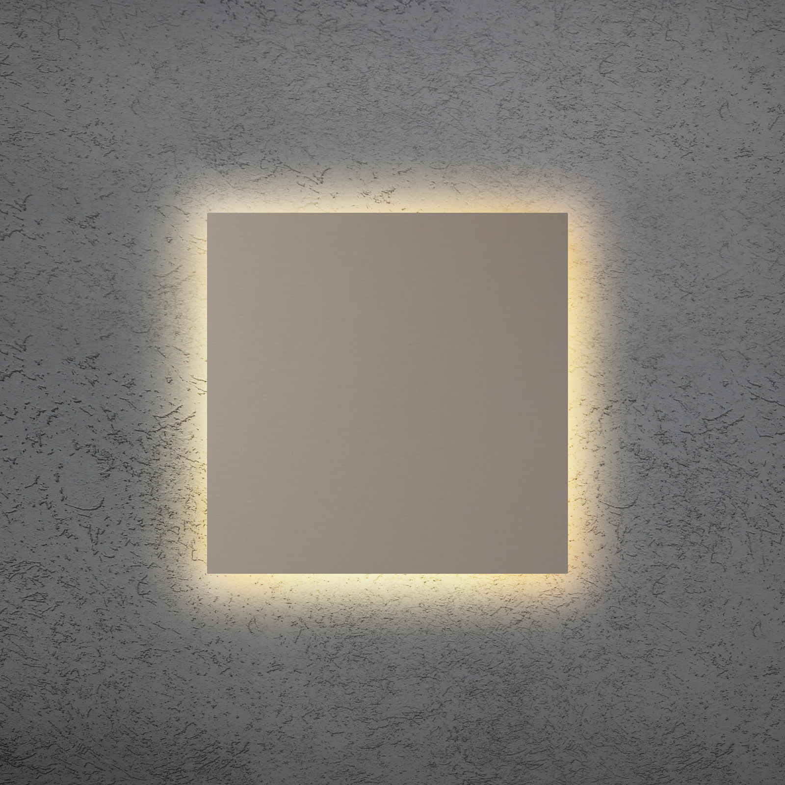 LED-væglampe BLADE Q, taupe, 34 x 34 cm, metal, dæmpbar
