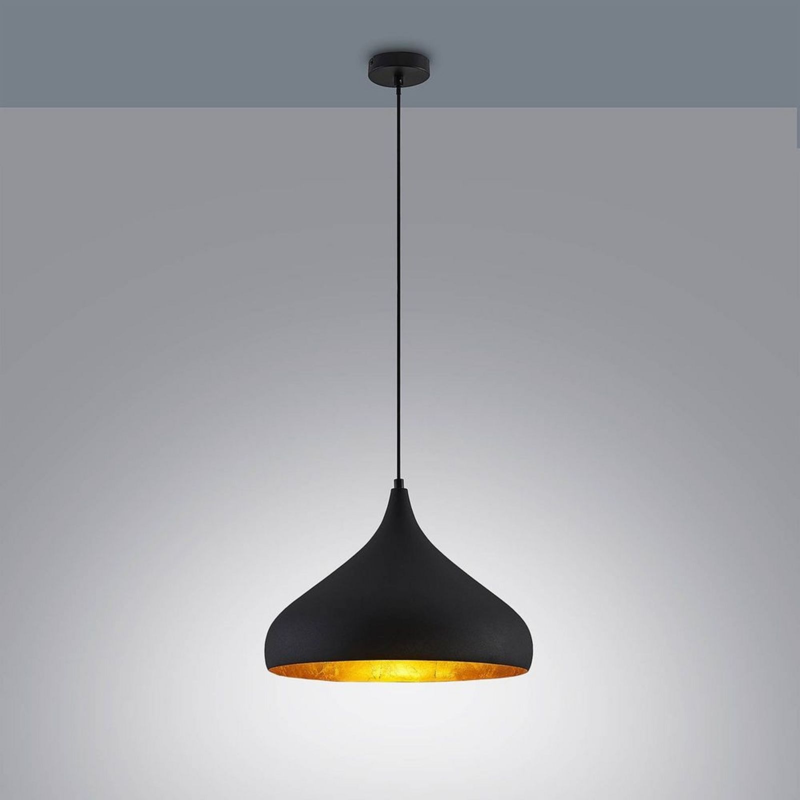 Lunus Lustră Pendul Black/Gold - Arcchio