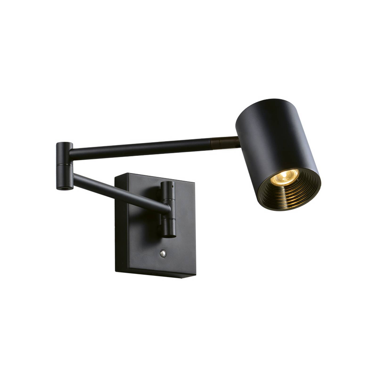Viokef Applique murale LED Melina, noire, saillie 55 cm, en métal, à intensité variable