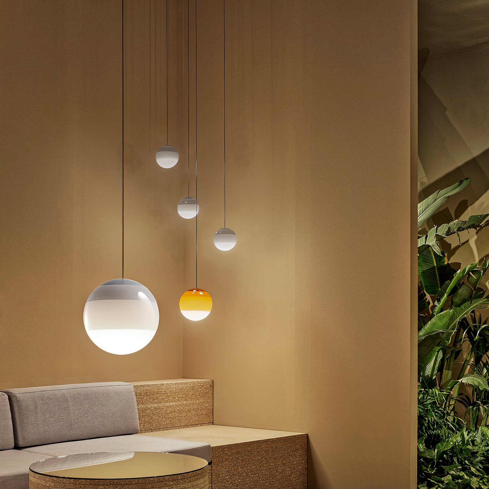 Dipping Light 30 Pendelleucte Off-White - Marset