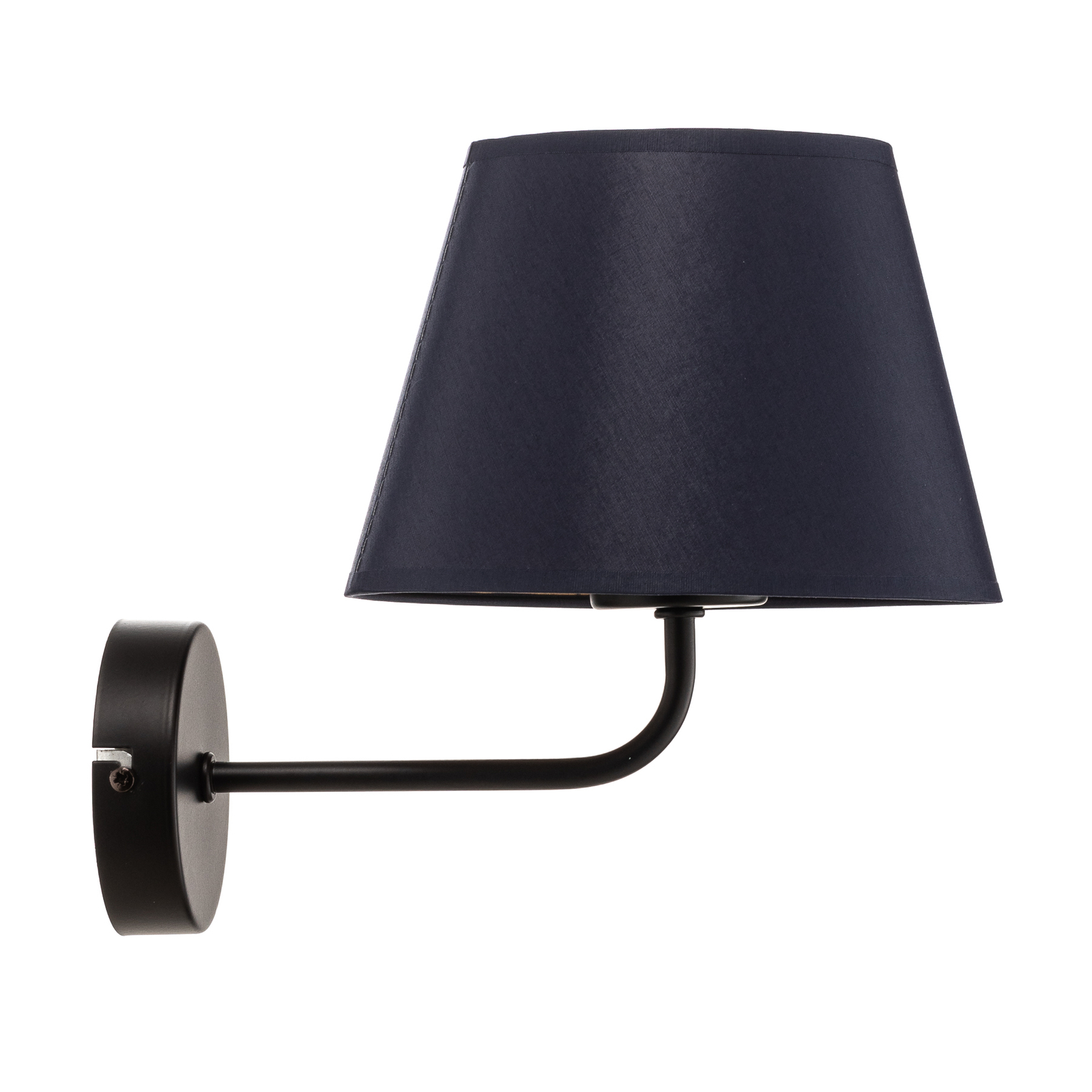 Soho wall light, conical, blue/gold