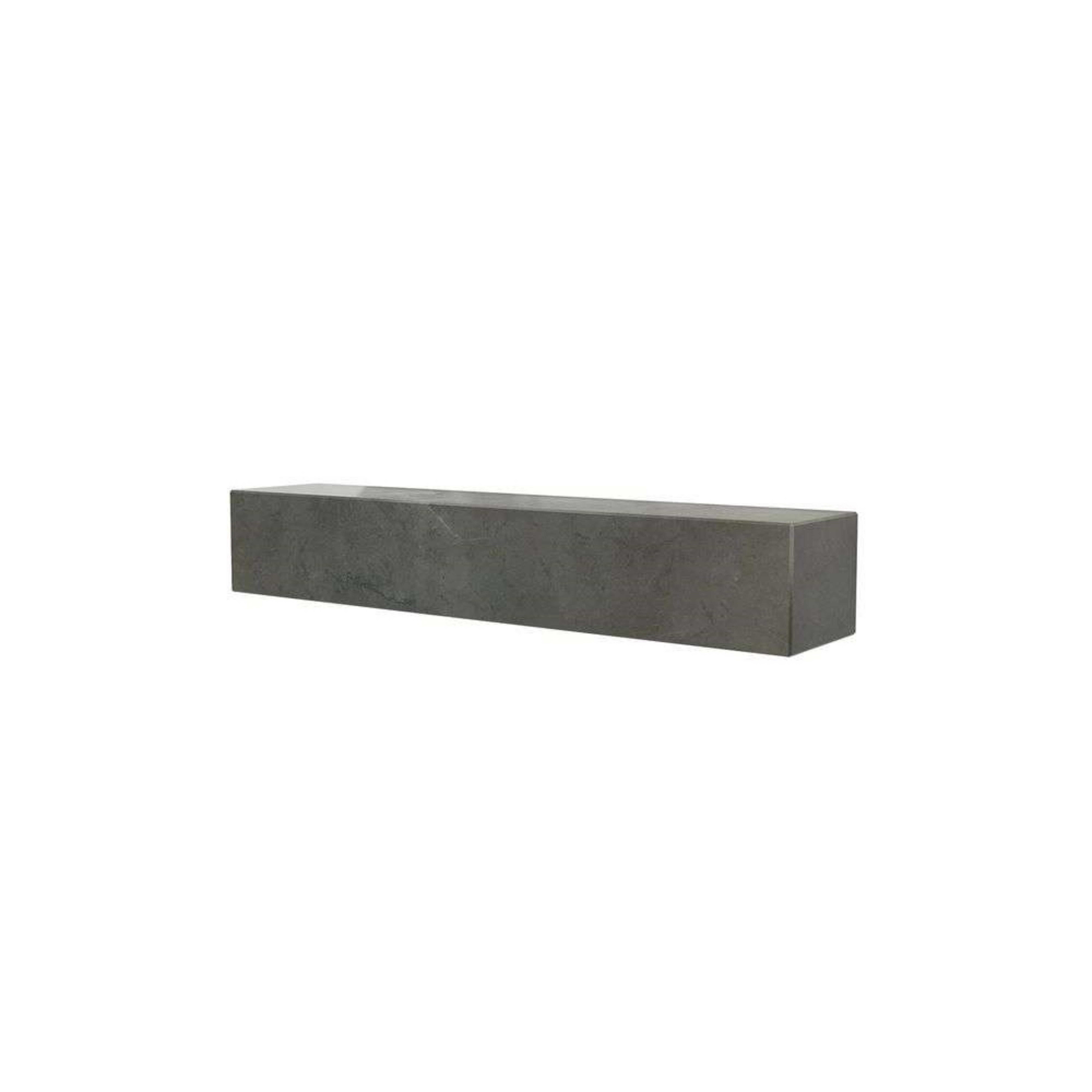 Plinth Shelf Brown Grey Kendzo Marble - Audo Copenhagen