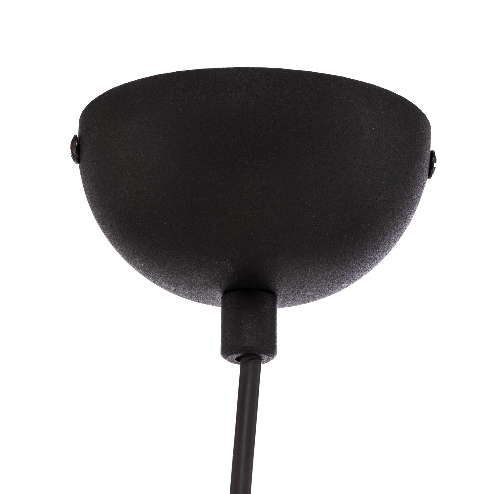 Hanglamp Vatoz 2866 1-lamp, zwart, opaalglas
