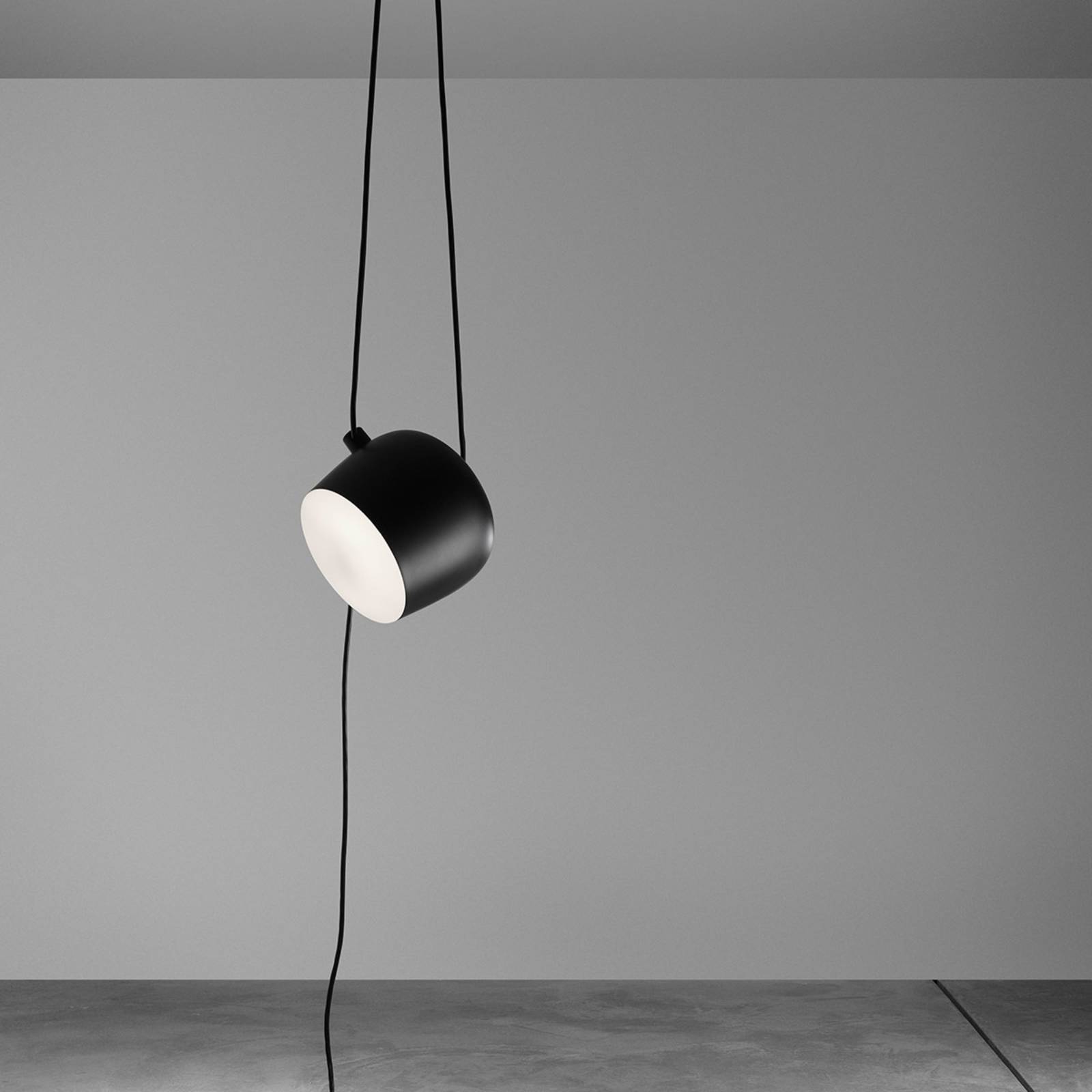 Flos aim led formatervezett függő lámpa, fekete