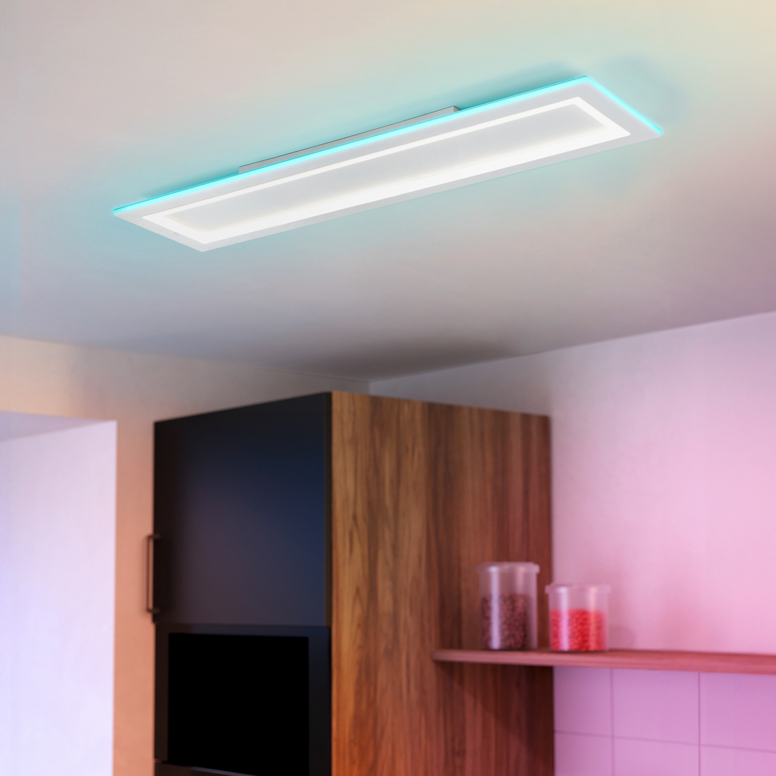 EGLO connect LED-loftlampe Padrogiano-Z 1 lyskilde, 120 x 30 cm