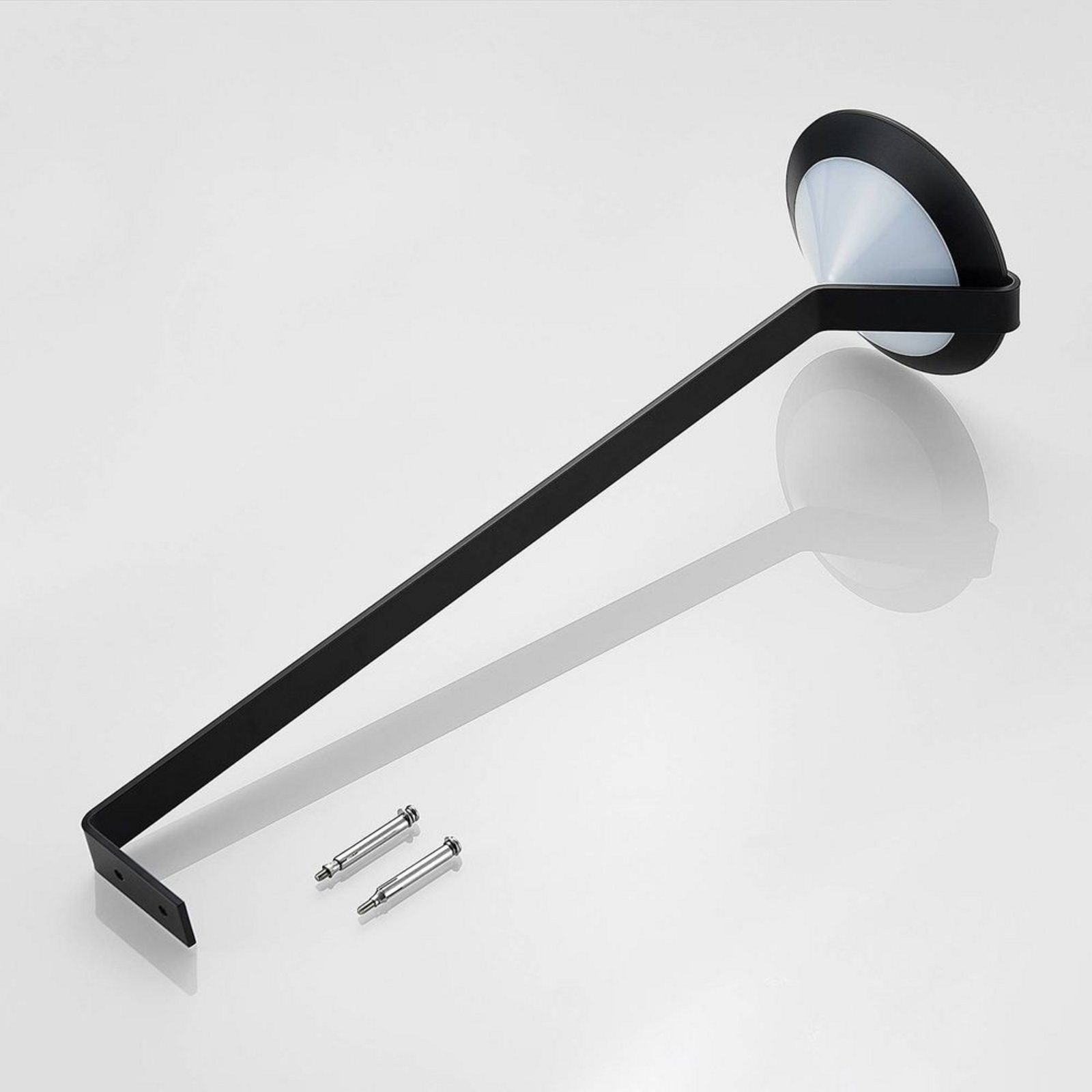 Clamor LED Celulă Solară Lampă de Grădină w/Sensor Black - Lindby