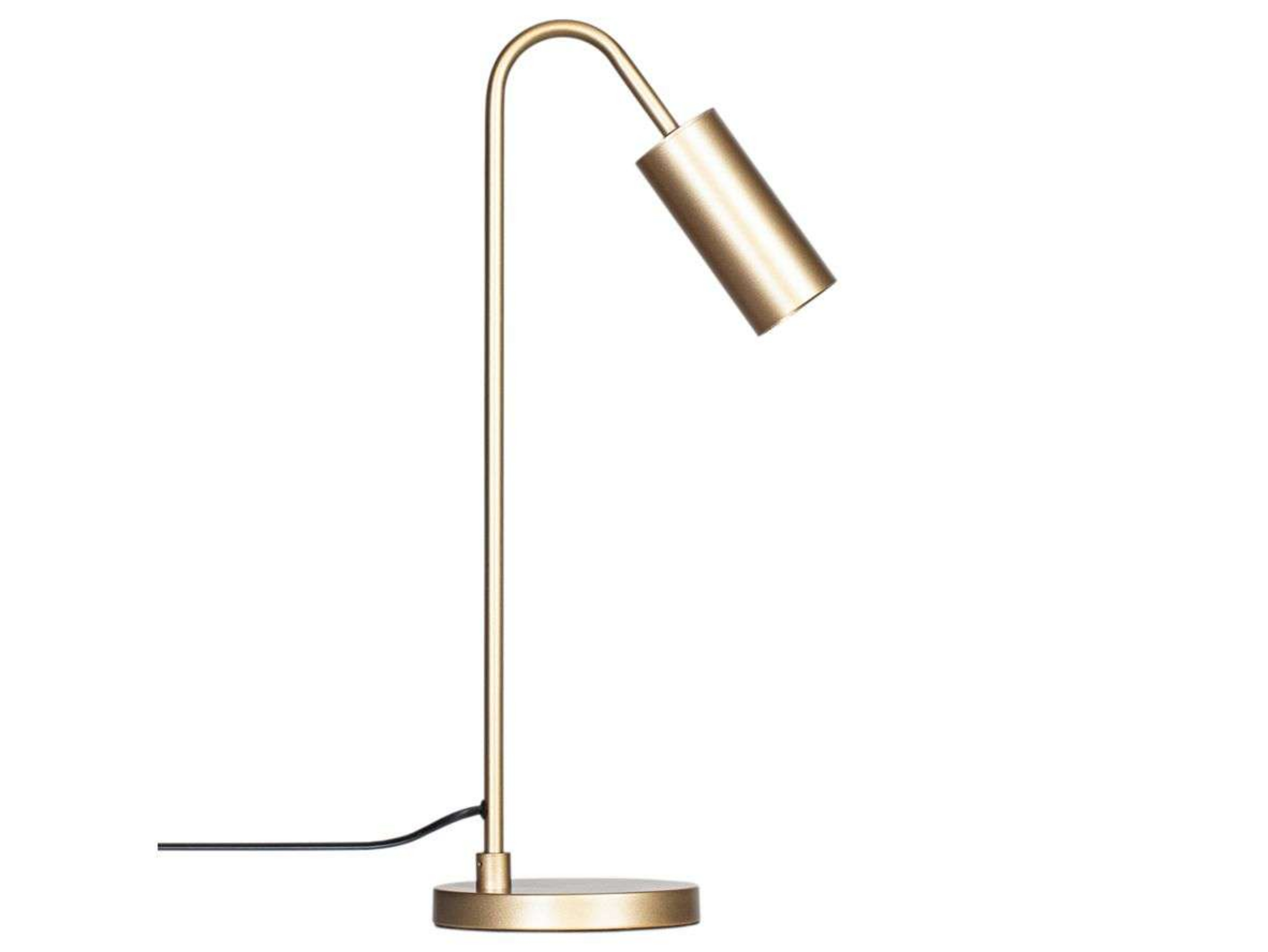 Stolní lampa Curve, matná zlatá, kov, GU10, výška 51 cm – By Rydéns