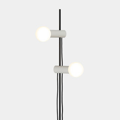 LEDS-C4 Nude Double lámpara de pie E27 gris/negro
