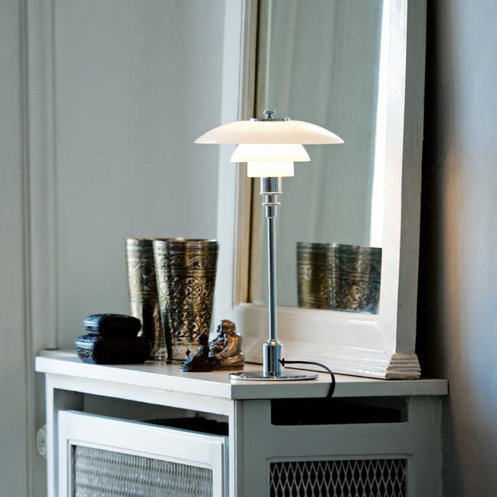 PH 2/1 Lampada da Tavolo High-Gloss Chrome-Plated - Louis Poulsen