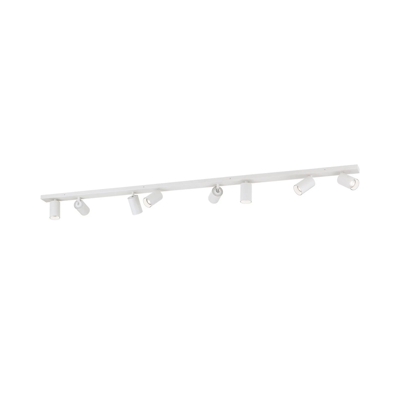 Plafondspot Sean, wit, 8-lamps, staal, aluminium, GU10