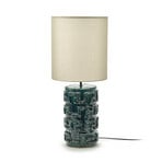 01 BLUE GREEN LOOK AT ME bordlampe, keramik, tekstil, højde 84 cm – Serax
