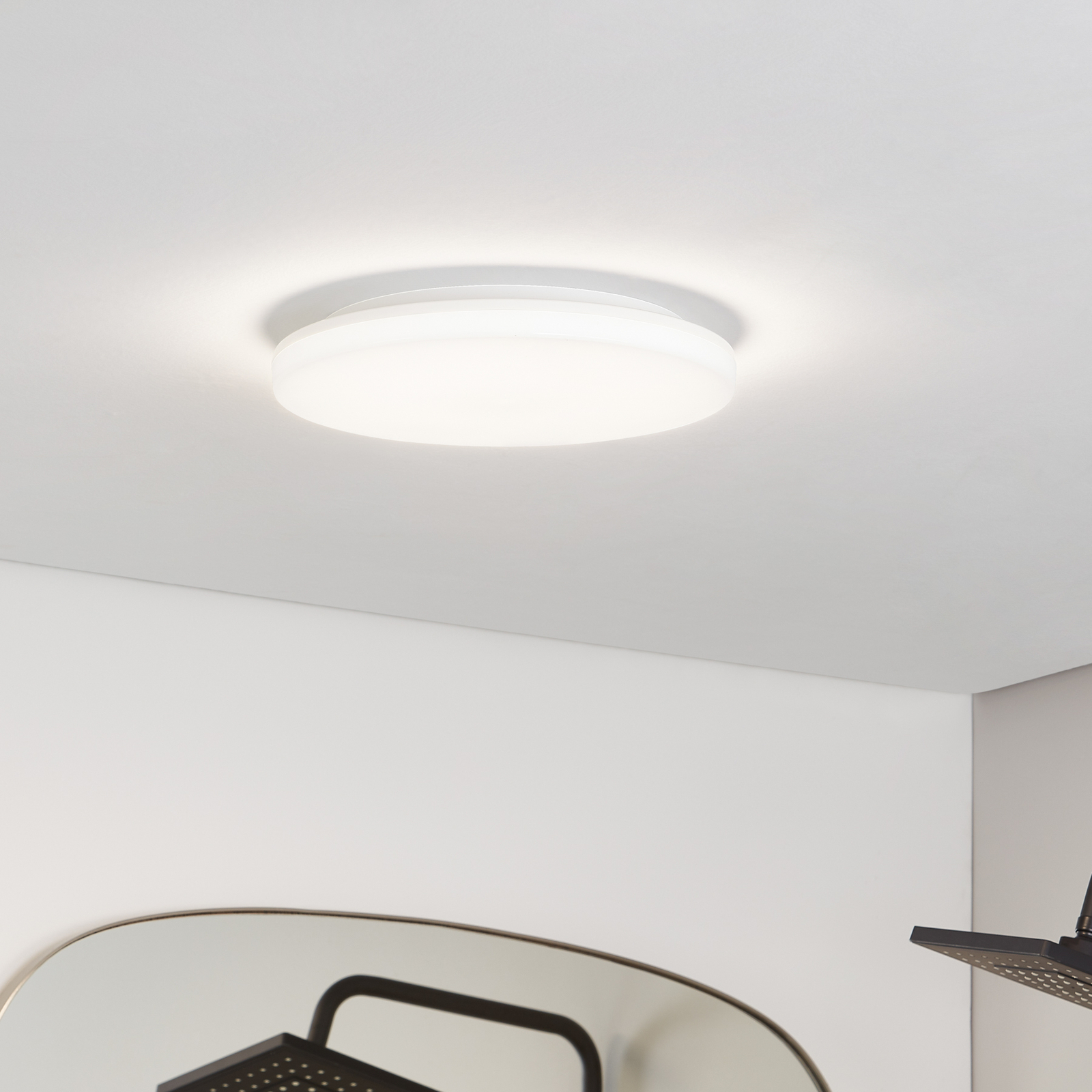 Prios Artin LED plafondlamp, rond, 33 cm