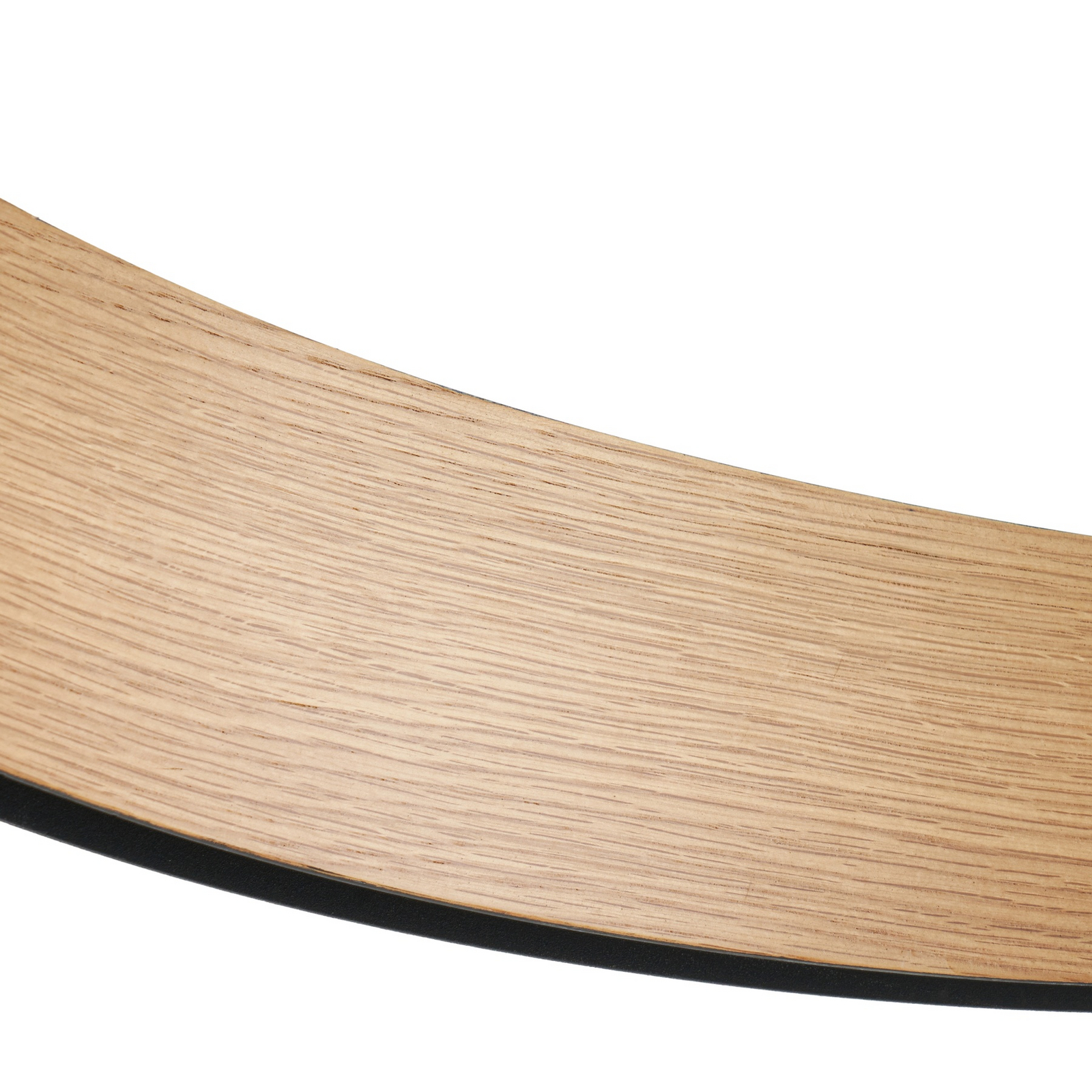 Lucande LED-Hängeleuchte Daelor, schwarz/Holz, CCT, dimmbar