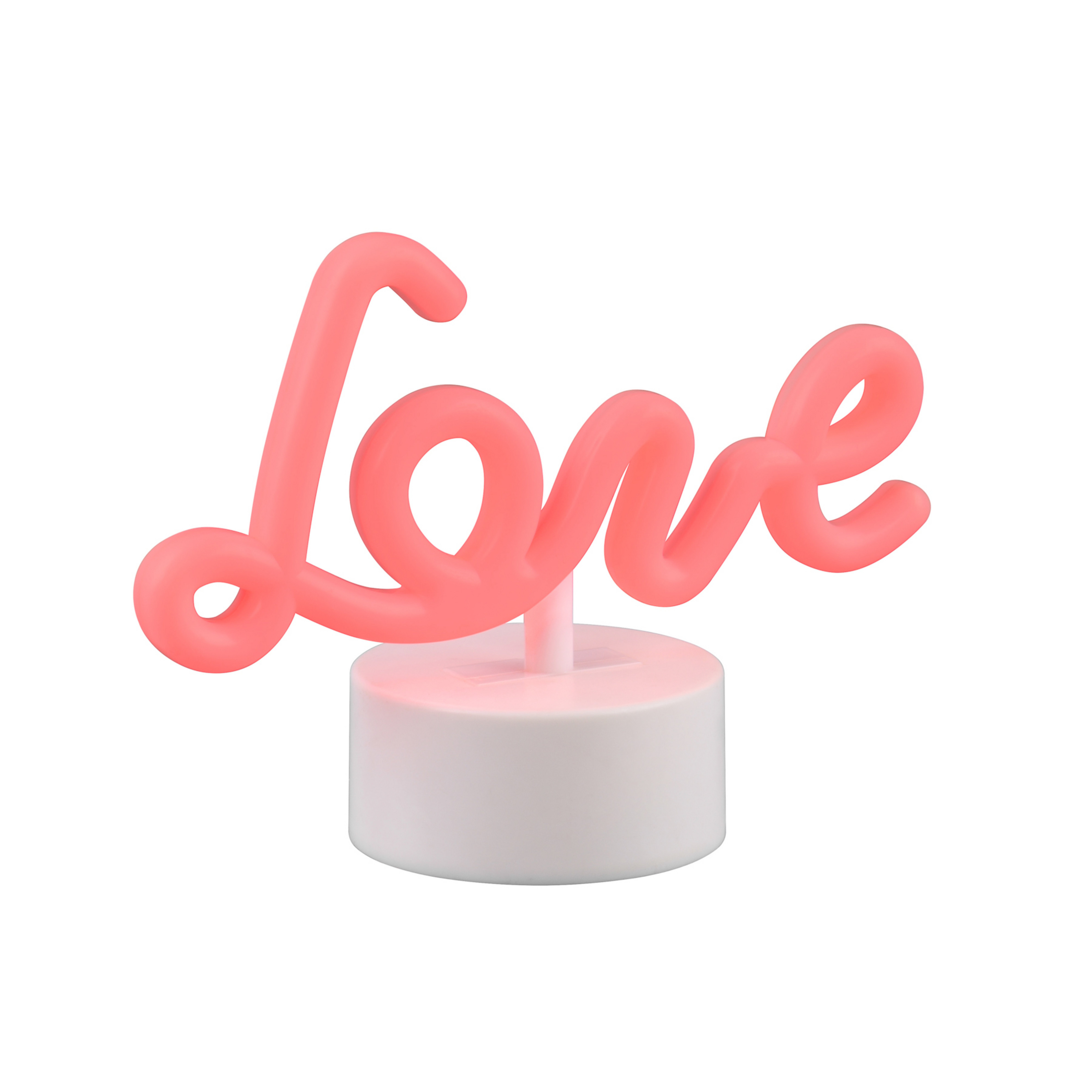 LED-Tischleuchte Amor, weiß, Kunststoff, Batterie, USB