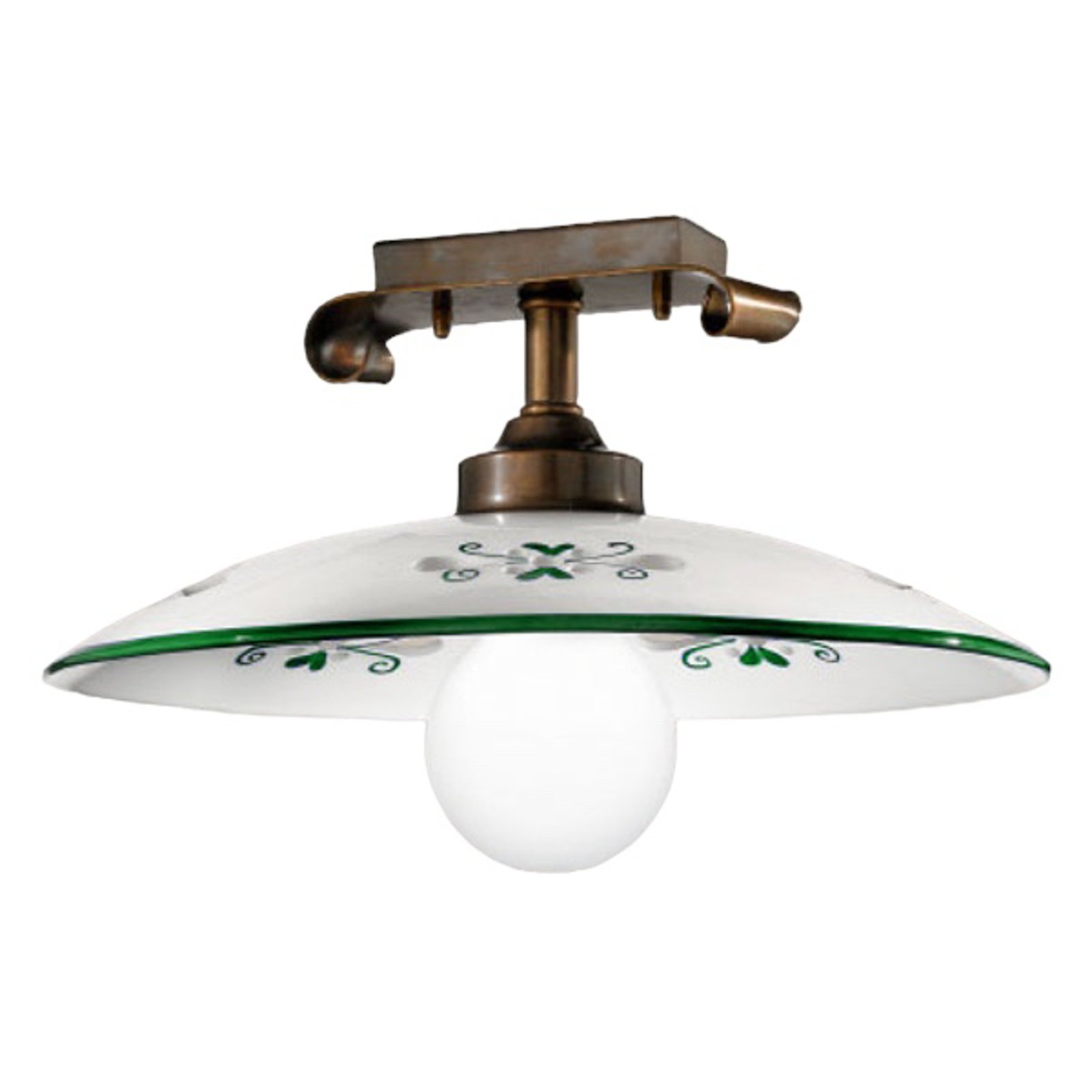 Stylish Bassano ceiling light green