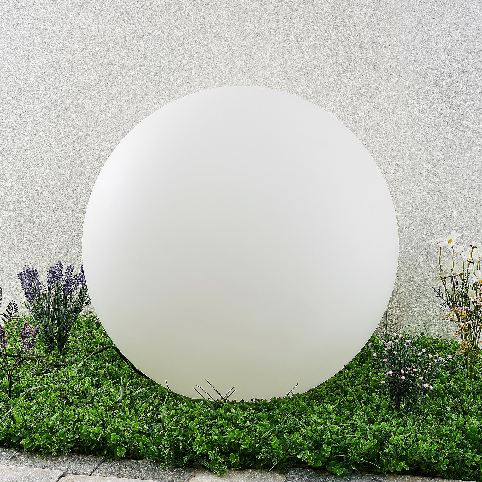 Arcchio Orlana sfera luminosa IP65, bianco, grande