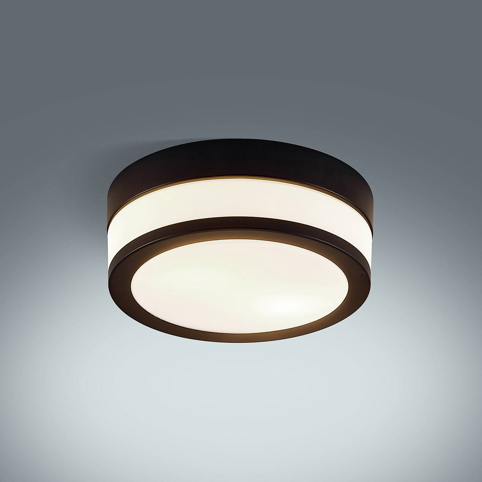 Lindby Flavi lampa sufitowa, Ø 23 cm, czarna