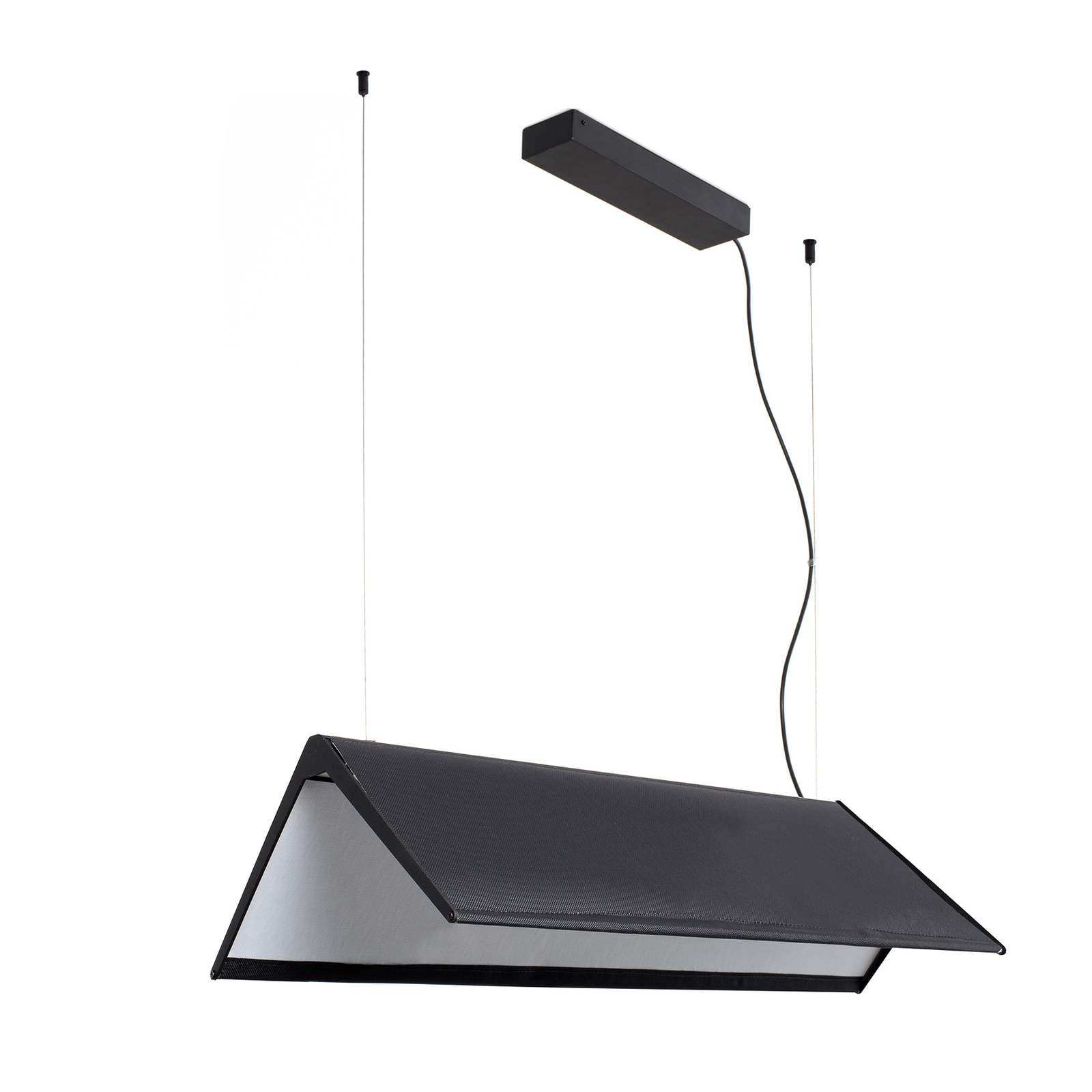 Ludovico Candeeiro suspenso Surface LED, 60 cm, preto