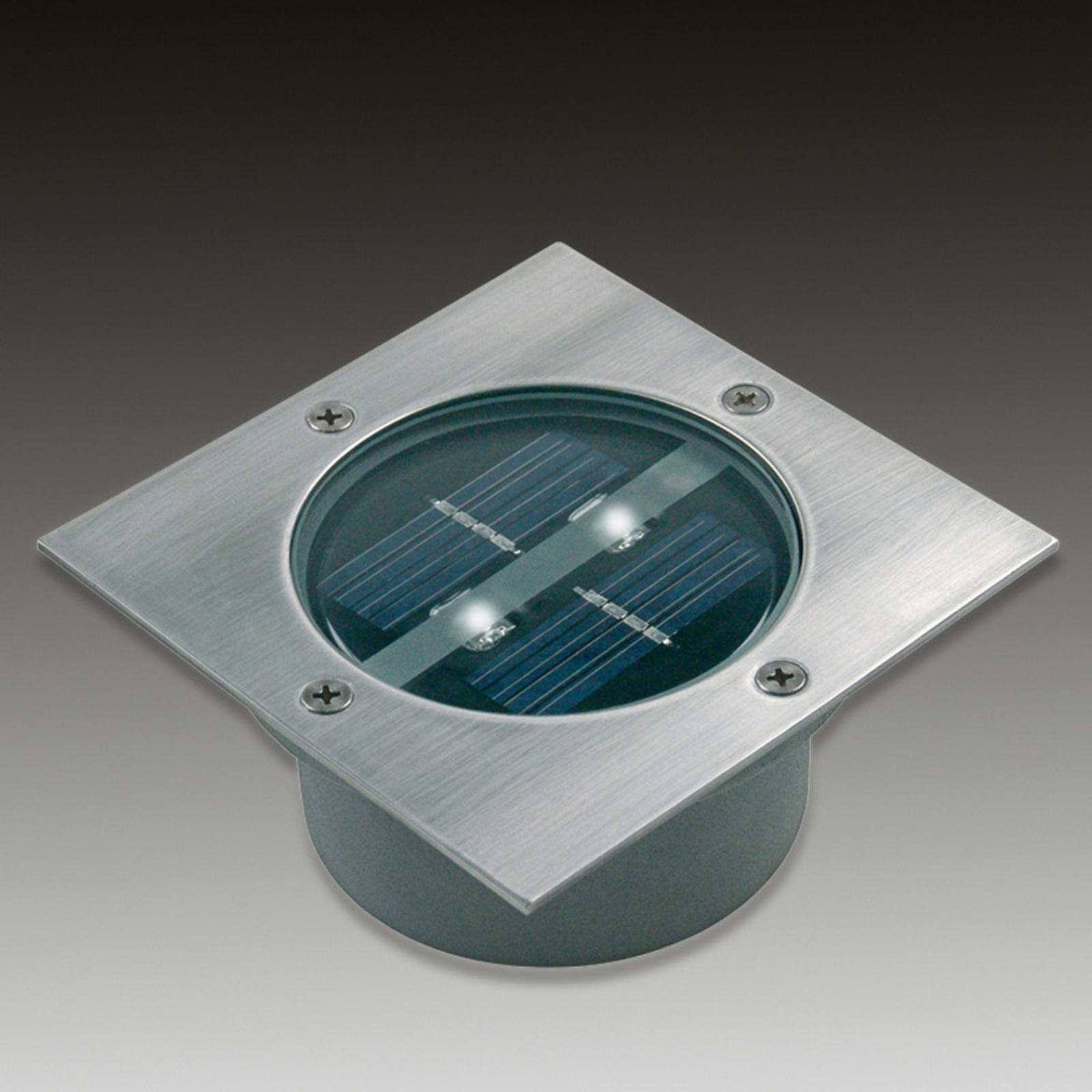 Square, solar LED deck light Lugo, IP44 Lights.co.uk