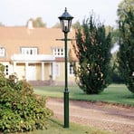 Virgo lamp post, 1-bulb, dark green