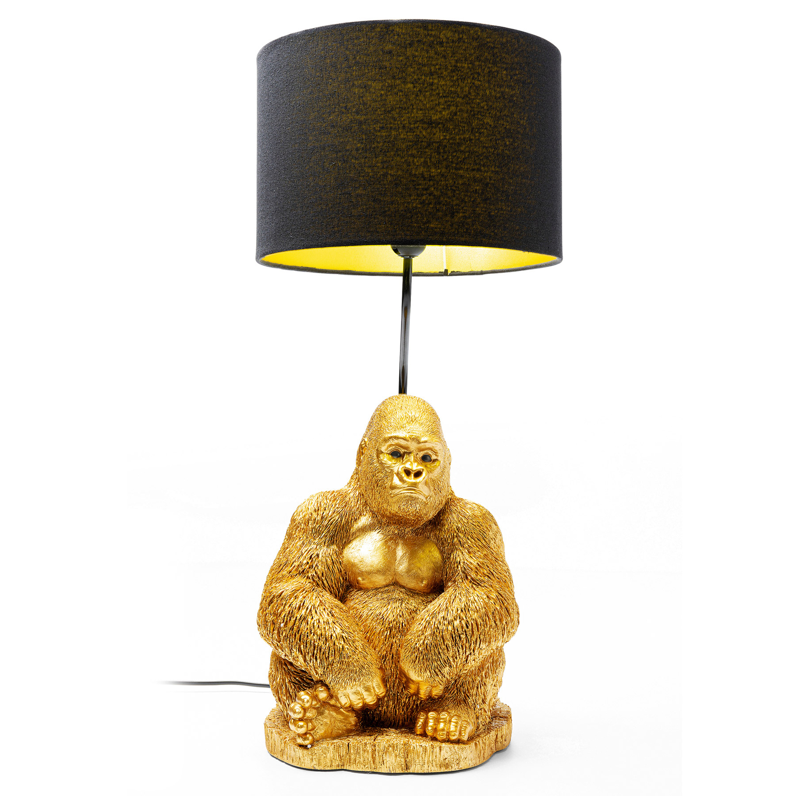 KARE Animal Monkey Gorilla stolná lampa tienidlo