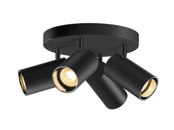 Asto Tube 4 Mennyezeti Lámpa Black - SLV