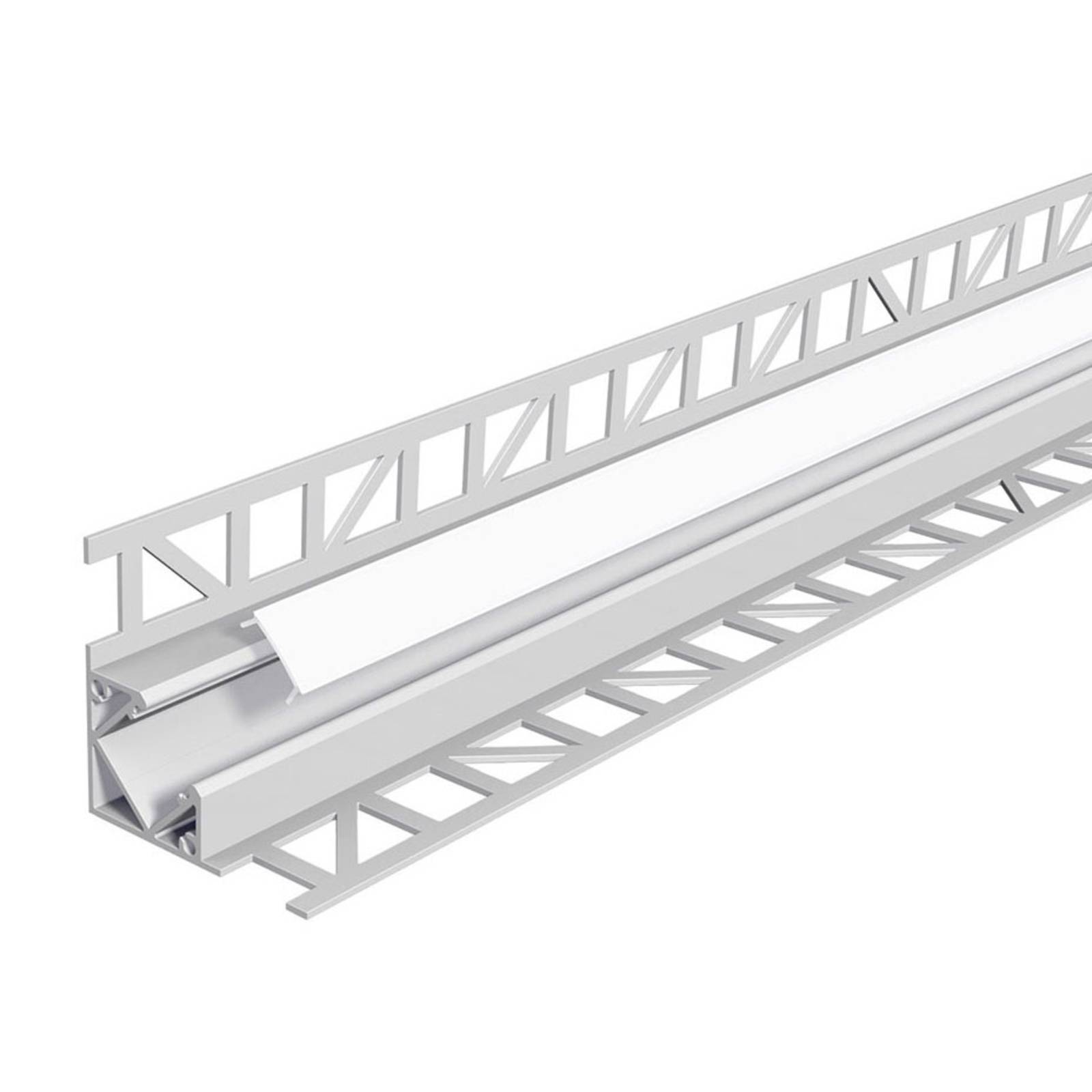 EVN APFL3-alumiinikulmaprofiili sisä, 200cmx4,3cm - led-profiilit anodisoitu alumiini, opaali