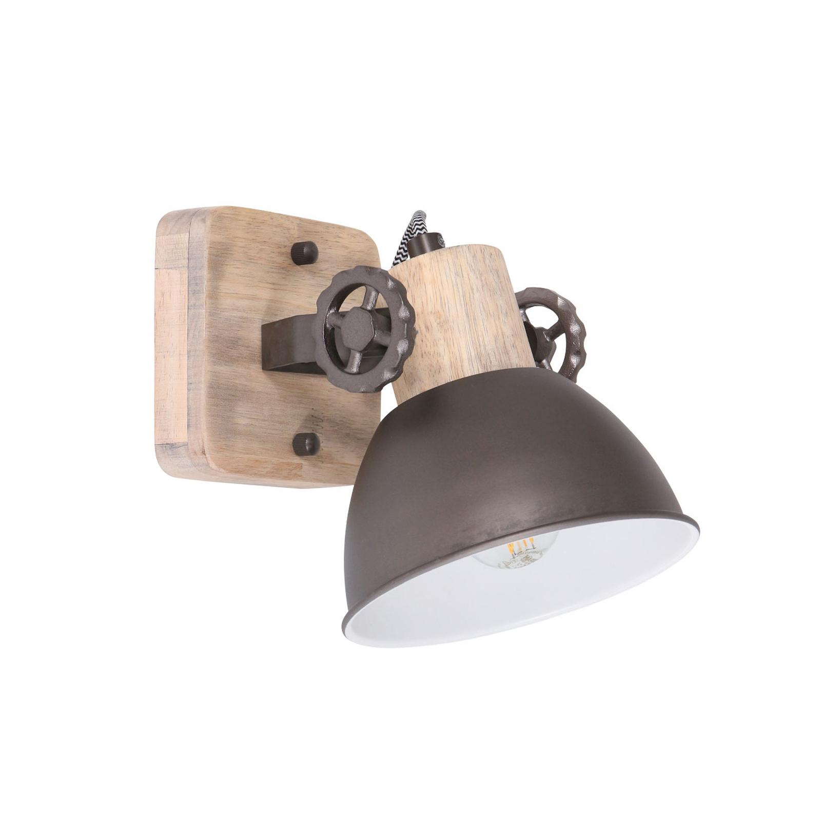 Stropno reflektorsko svetilo Gearwood, 1-svetlobno, antracit