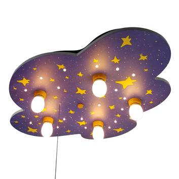 Deckenlampe Nachthimmel, 5-flammig, 20 LED-Punkte