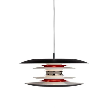 Diablo Lampada a Sospensione Ø400 Nero/Brillante Rosso - Belid