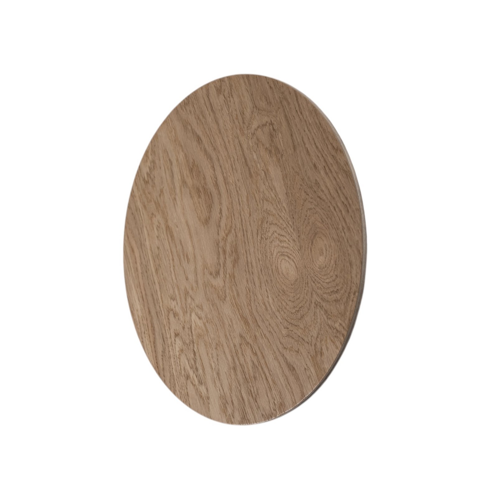 Envostar applique murale Rito, bois clair, Ø 30 cm