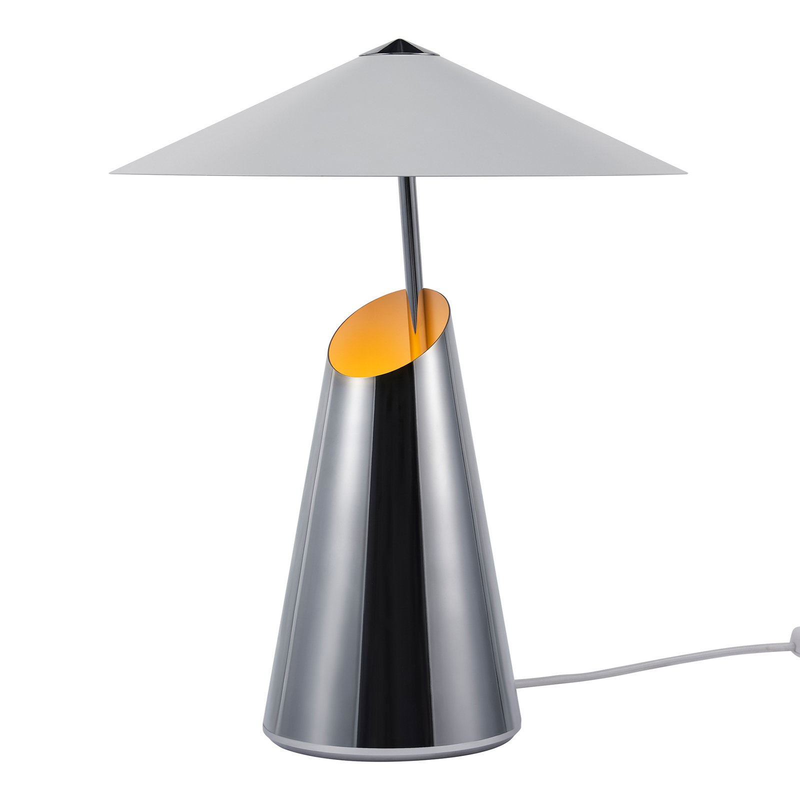 Taido table lamp, metal, chrome