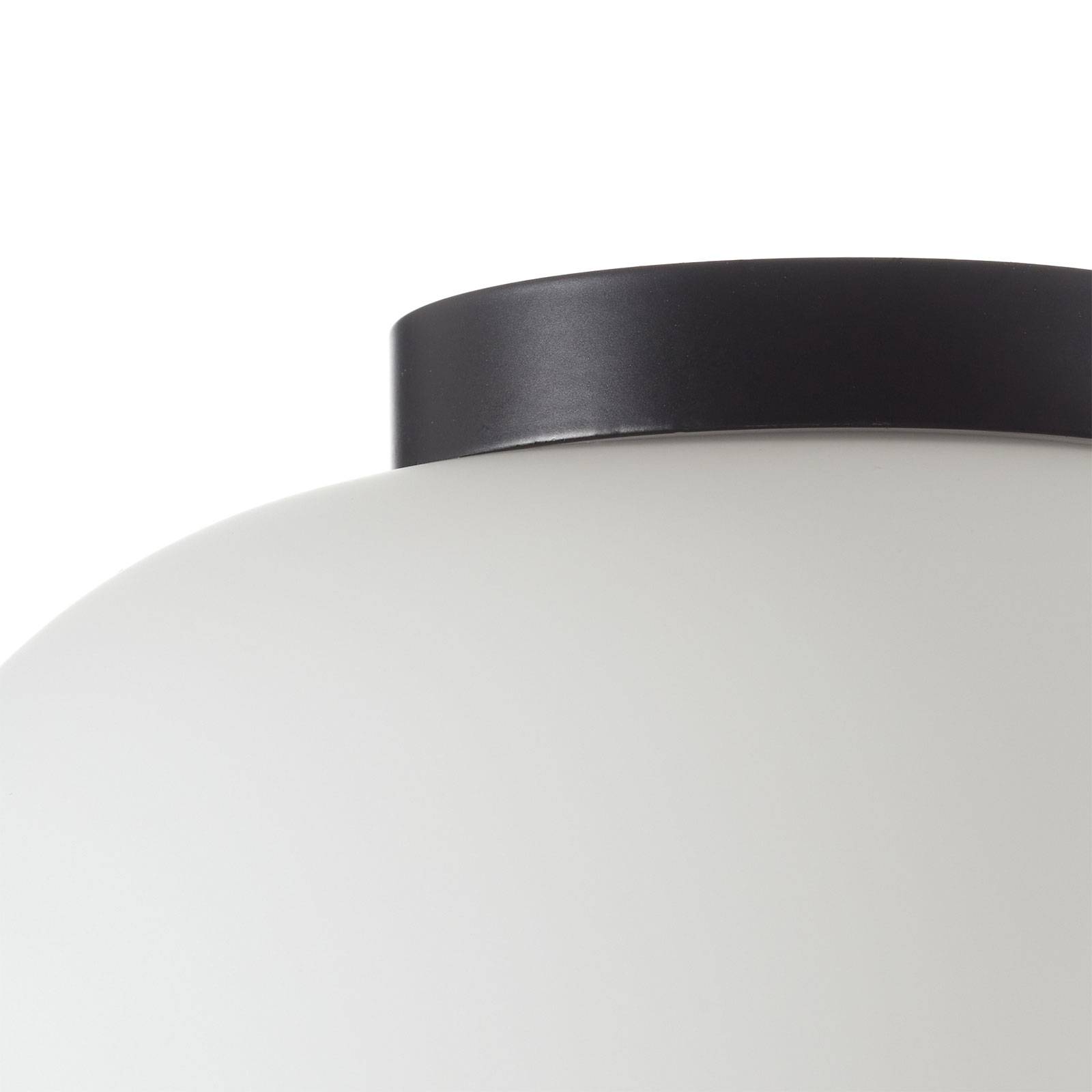 Lampa sufitowa Bombo z mlecznego szkła, Ø 19 cm