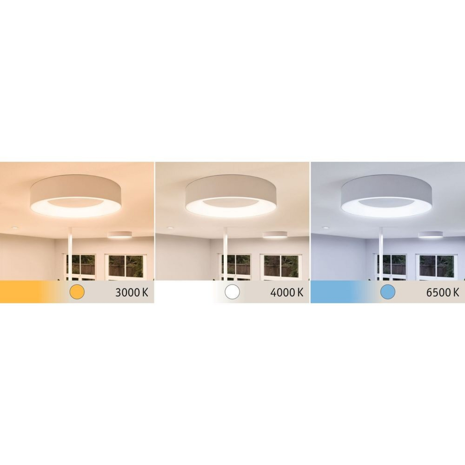 Casca LED Plafond IP44 2100lm Vit/Vit - Paulmann