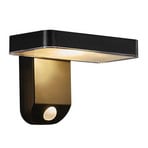 Rica Square LED Solar Cell Wall Lamp Black - Nordlux