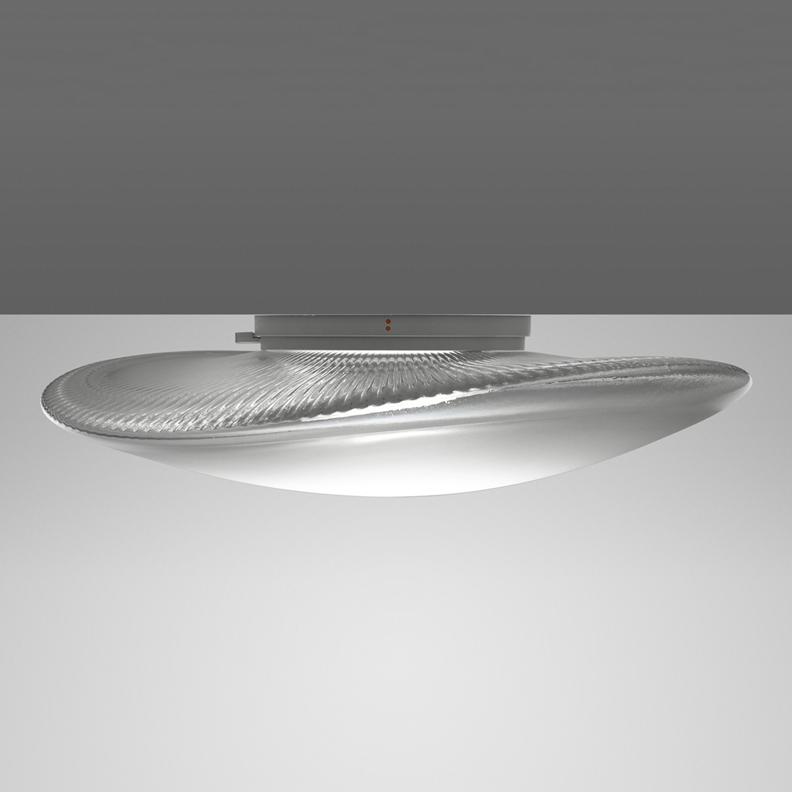 Fabbian Loop - LED-loftlampe i glas, 3000K