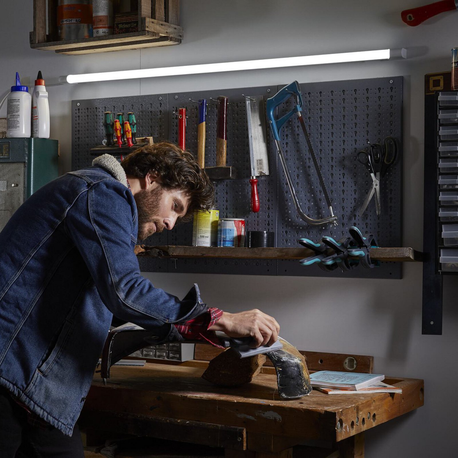 OSRAM LED-es világítócsík VALUE BATTEN, 153 cm, fém, 4000 K
