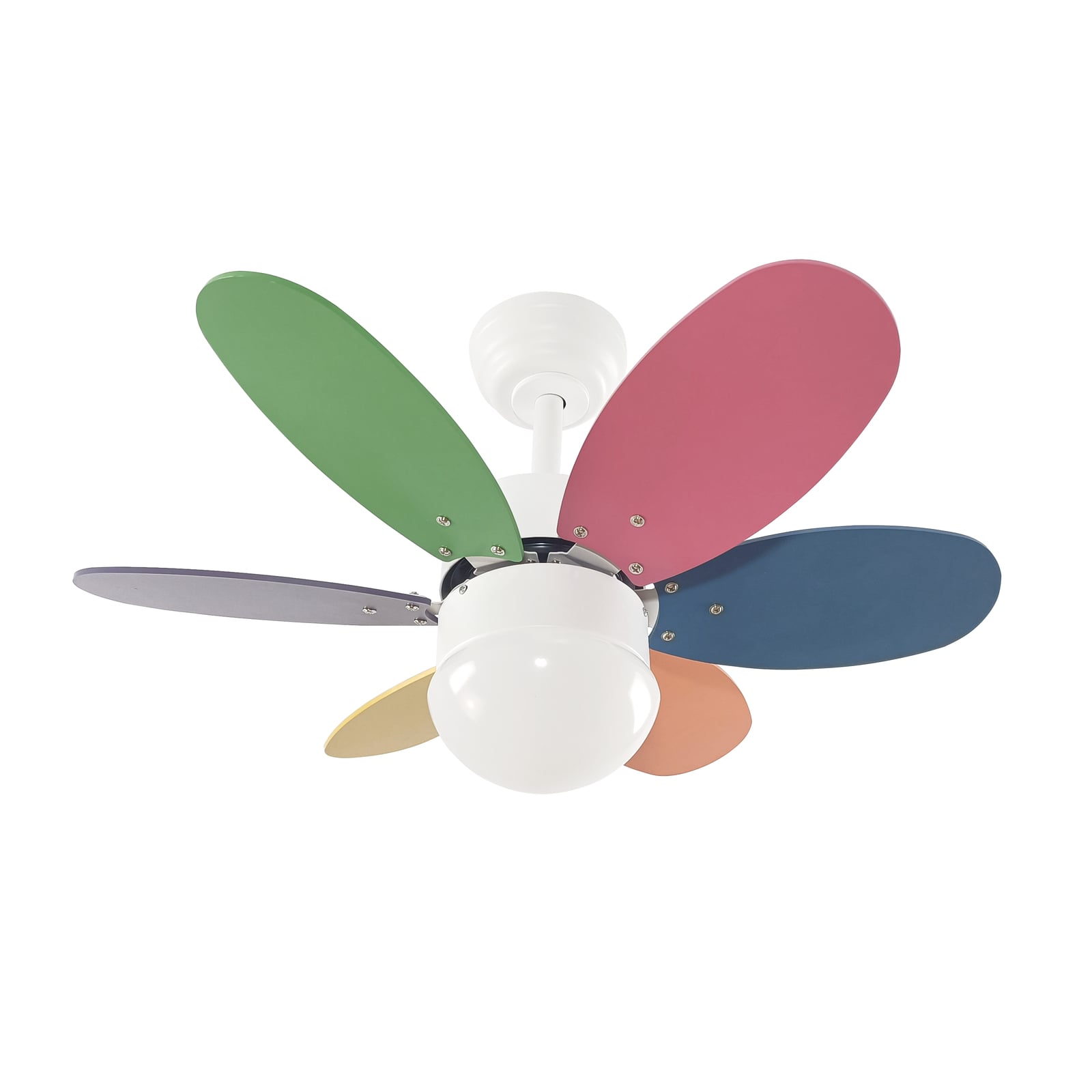 Ventilateur de plafond Litur avec éclairage, silencieux, Ø 77 cm, E27 - Lindby