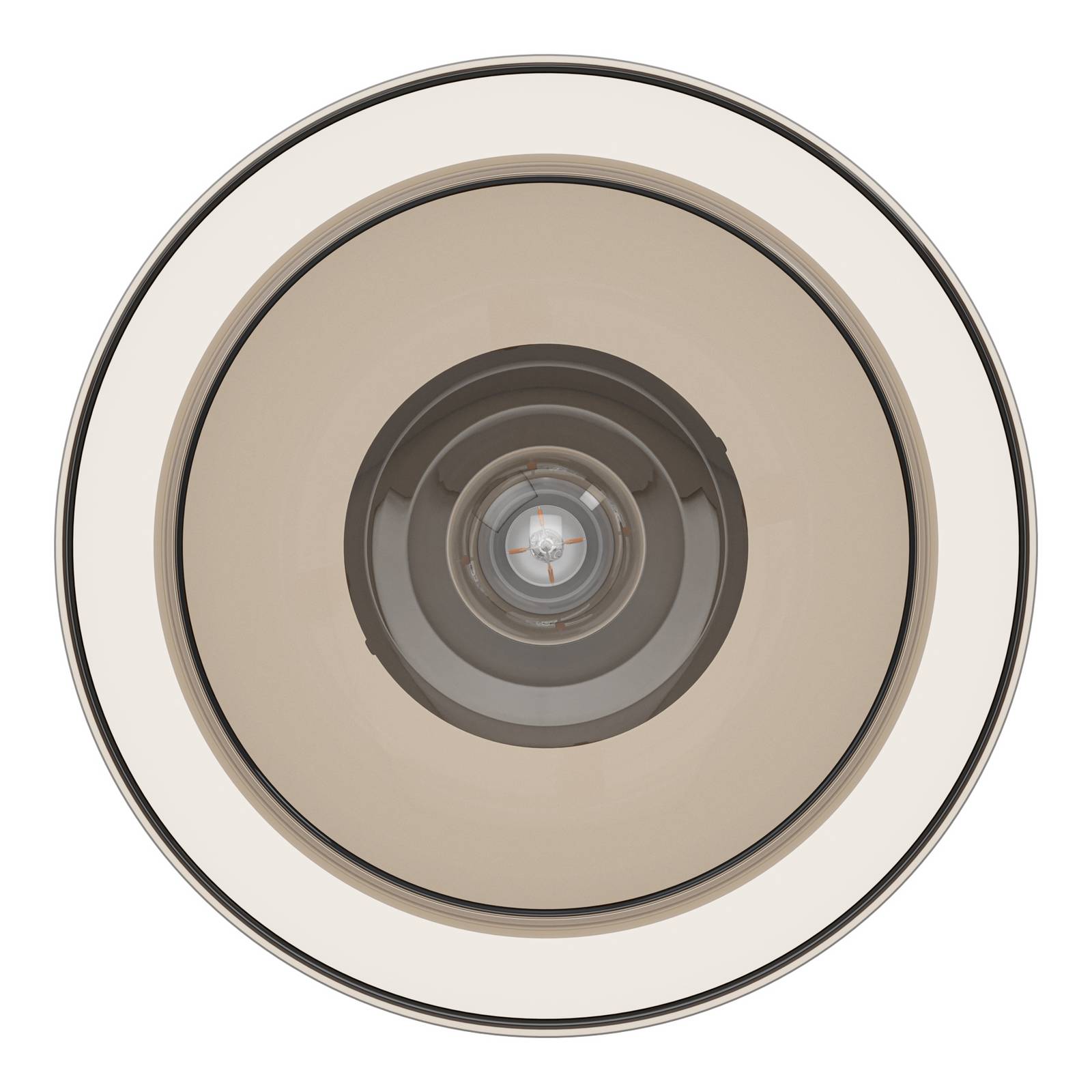 Lampa sufitowa Salesiani, bordowa, szkło, metal, E27