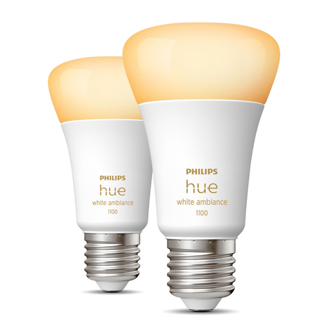 Philips Hue White Ambiance E27 8 W LED-pære, 2 stk