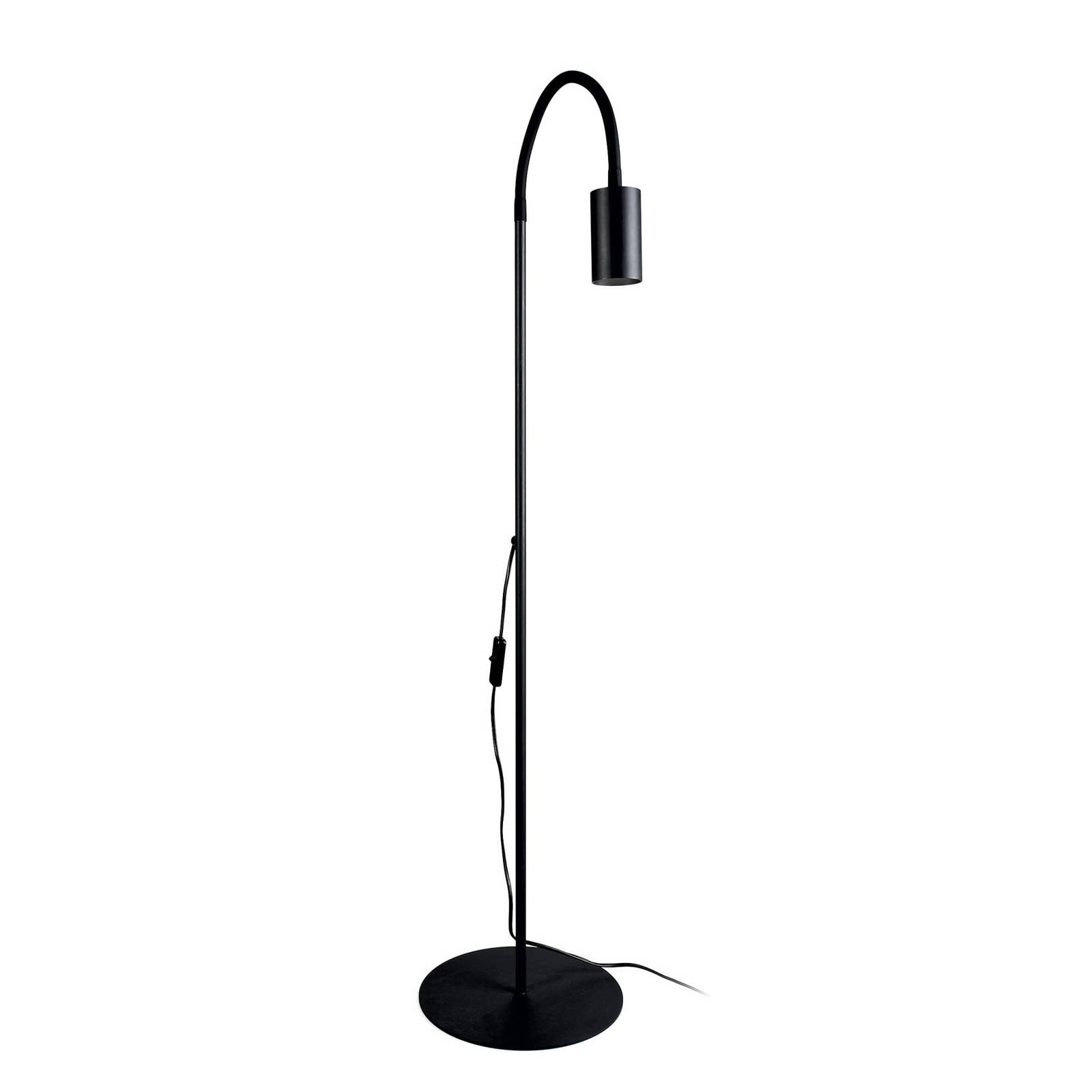 Lampadaire Eye Flex avec bras flexible noir