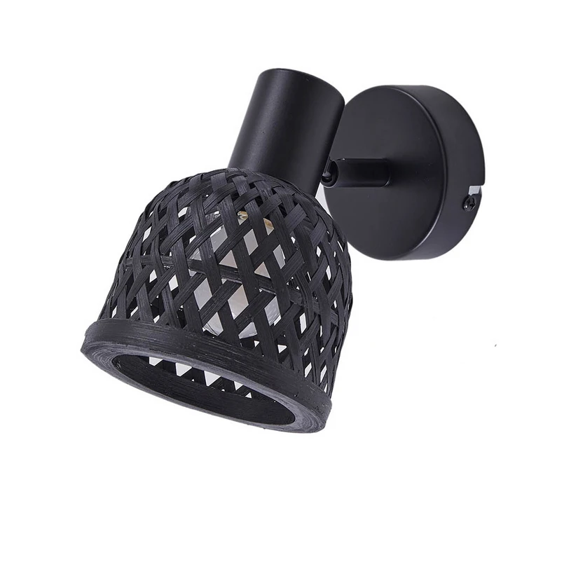 Lindby - Eskil Wandlamp Ø10 Zwart