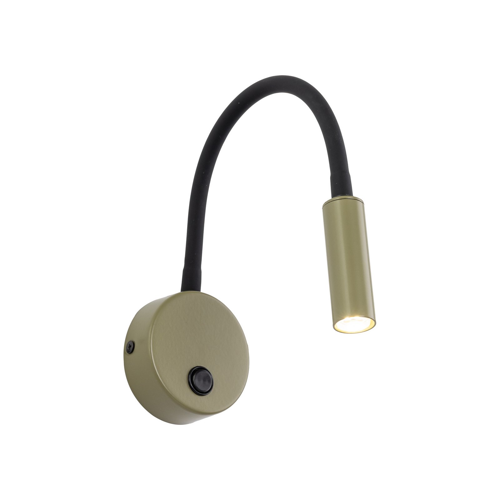 Lagos fali világítás, olajzöld/fekete, G9, magasság 45 cm, fém Lagos fali világítás, olajzöld/fekete, G9, magasság 45 cm, fém