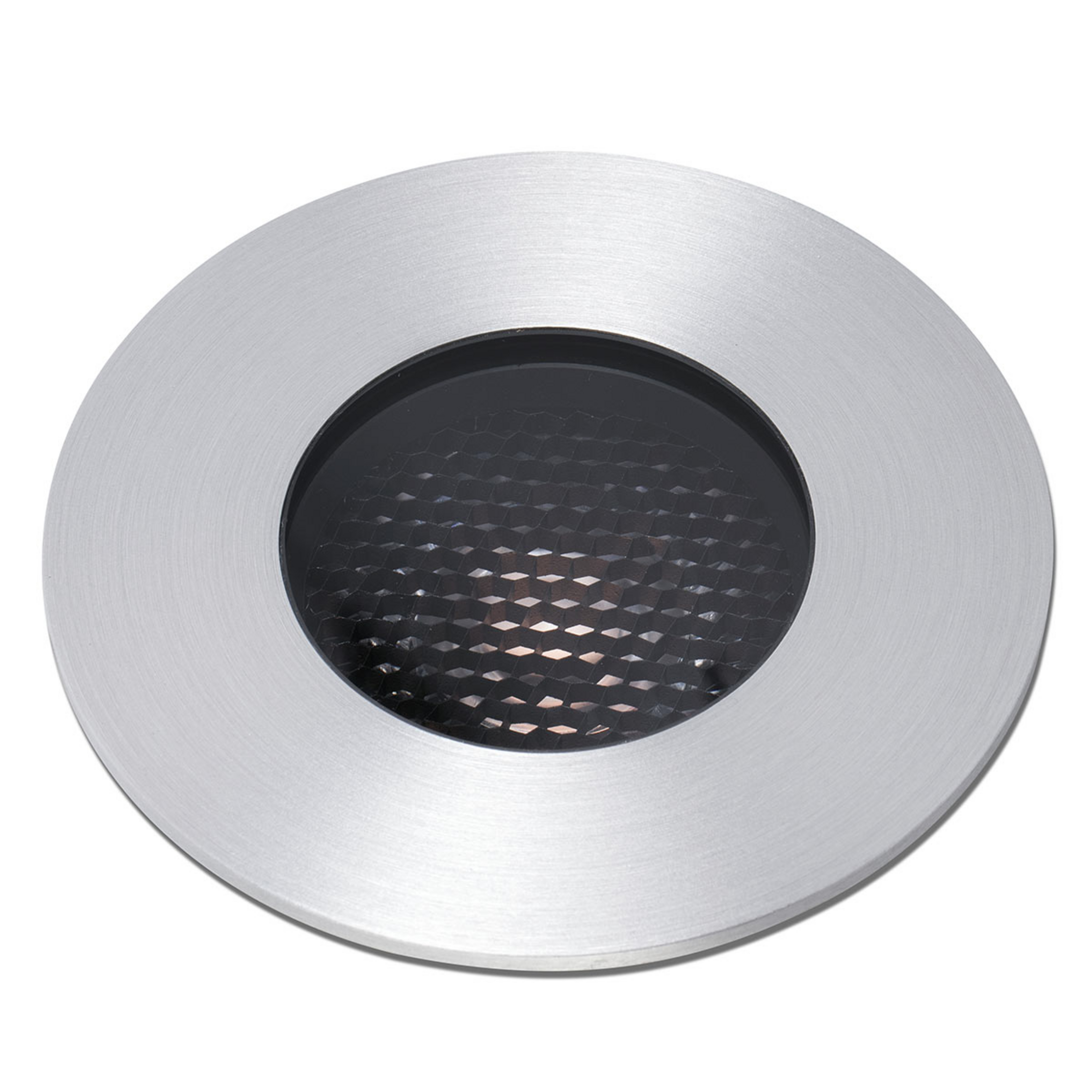 LED-inbyggnadsspot Grund, nickelfärgad, Ø 9 cm, aluminium/stål
