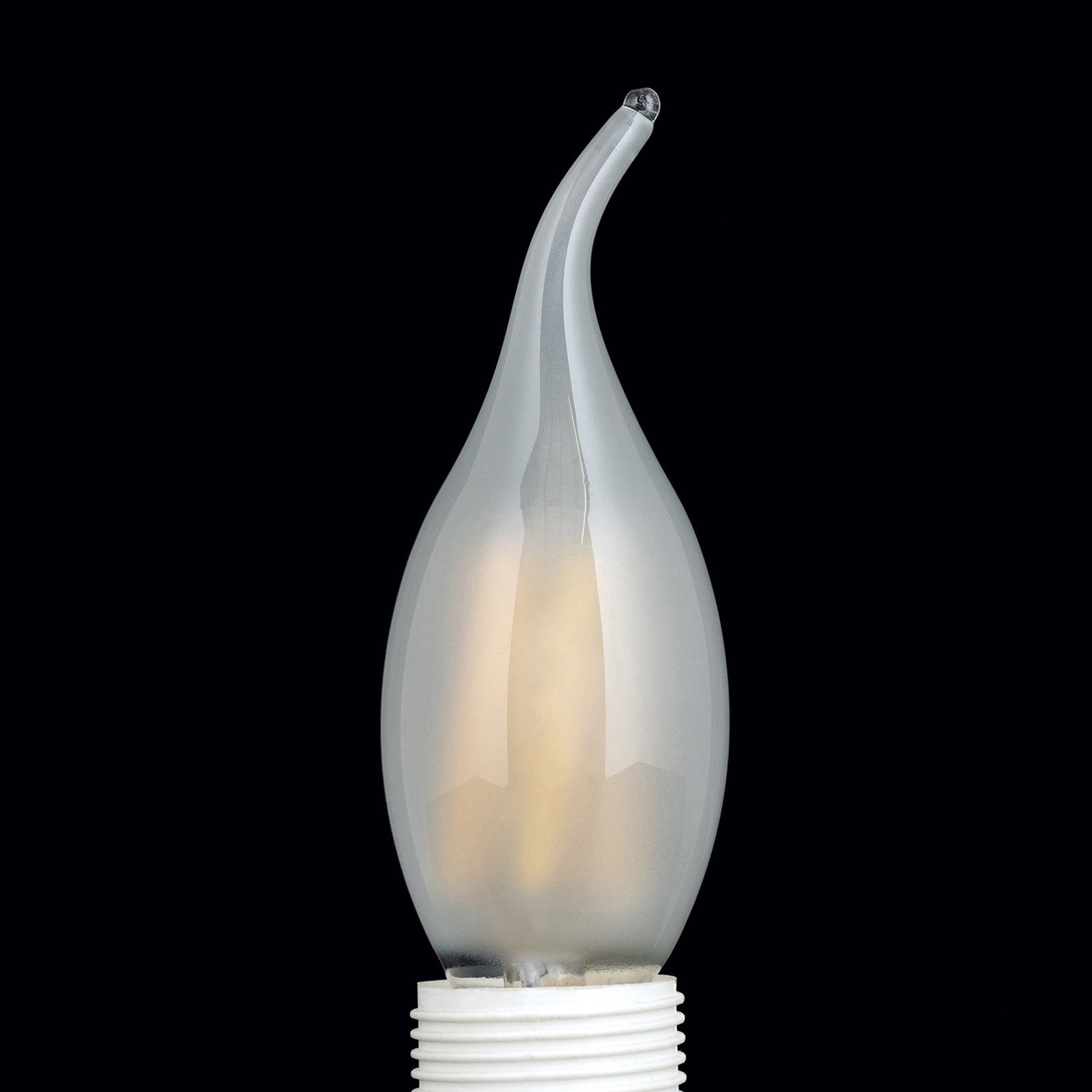 LED svíčka E14 4,5W větruodolná 2 700K matná