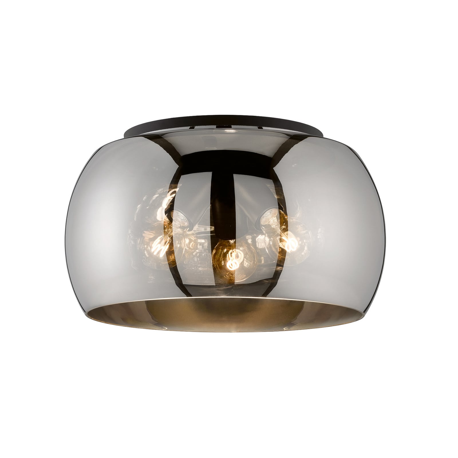 Deckenleuchte Dima, Rauchglas, Ø 40cm Deckenleuchte Dima, Rauchglas, Ø 40cm