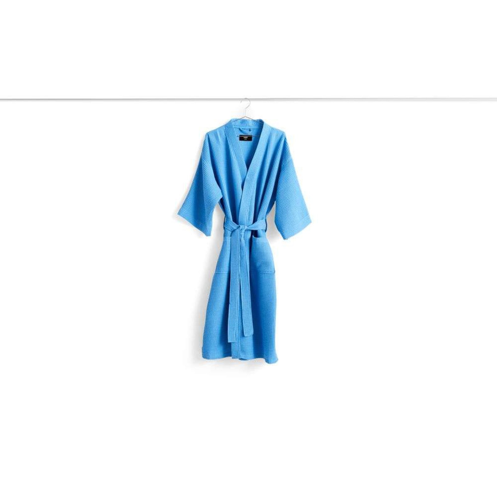 Waffle Bathrobe Sky Blue - HAY