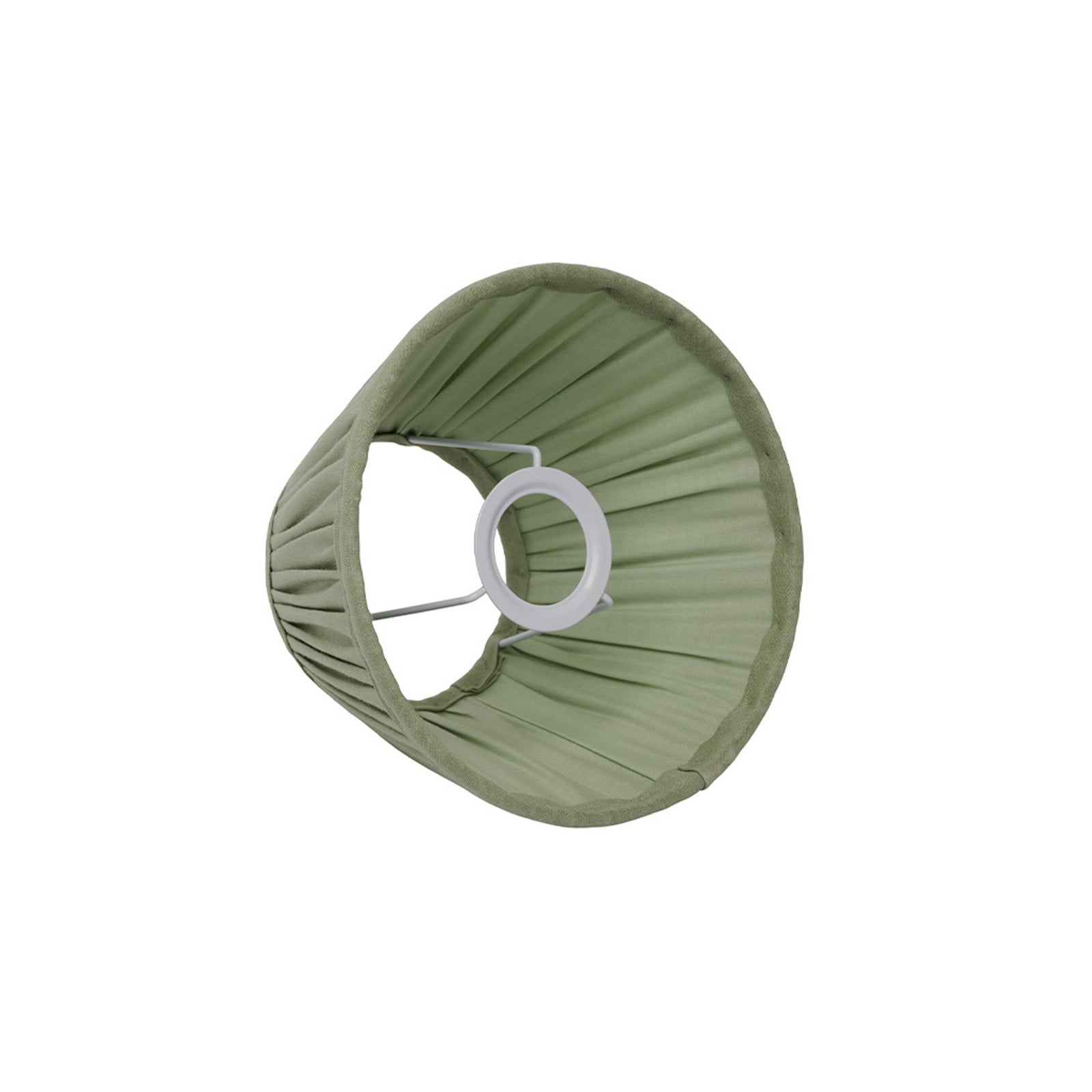 Abat-jour Ella, vert sauge, Ø 33 cm, lin Watt & Veke - Design - Tissu / textile