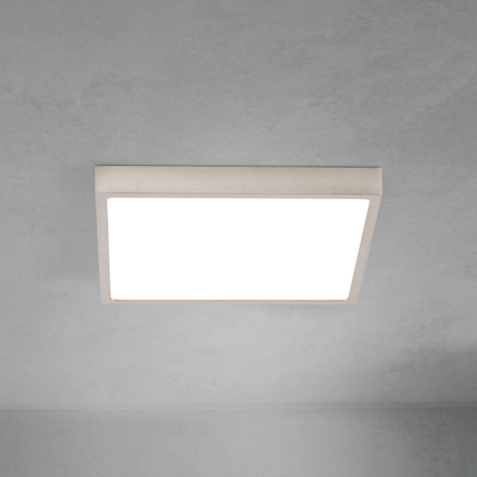 ORION Plafonieră LED pentru tavan Disc culoare nichel satinat Lungime 24 cm CCT - Camera de zi / sufragerie - Modern - nichel satinat alb - Aluminiu