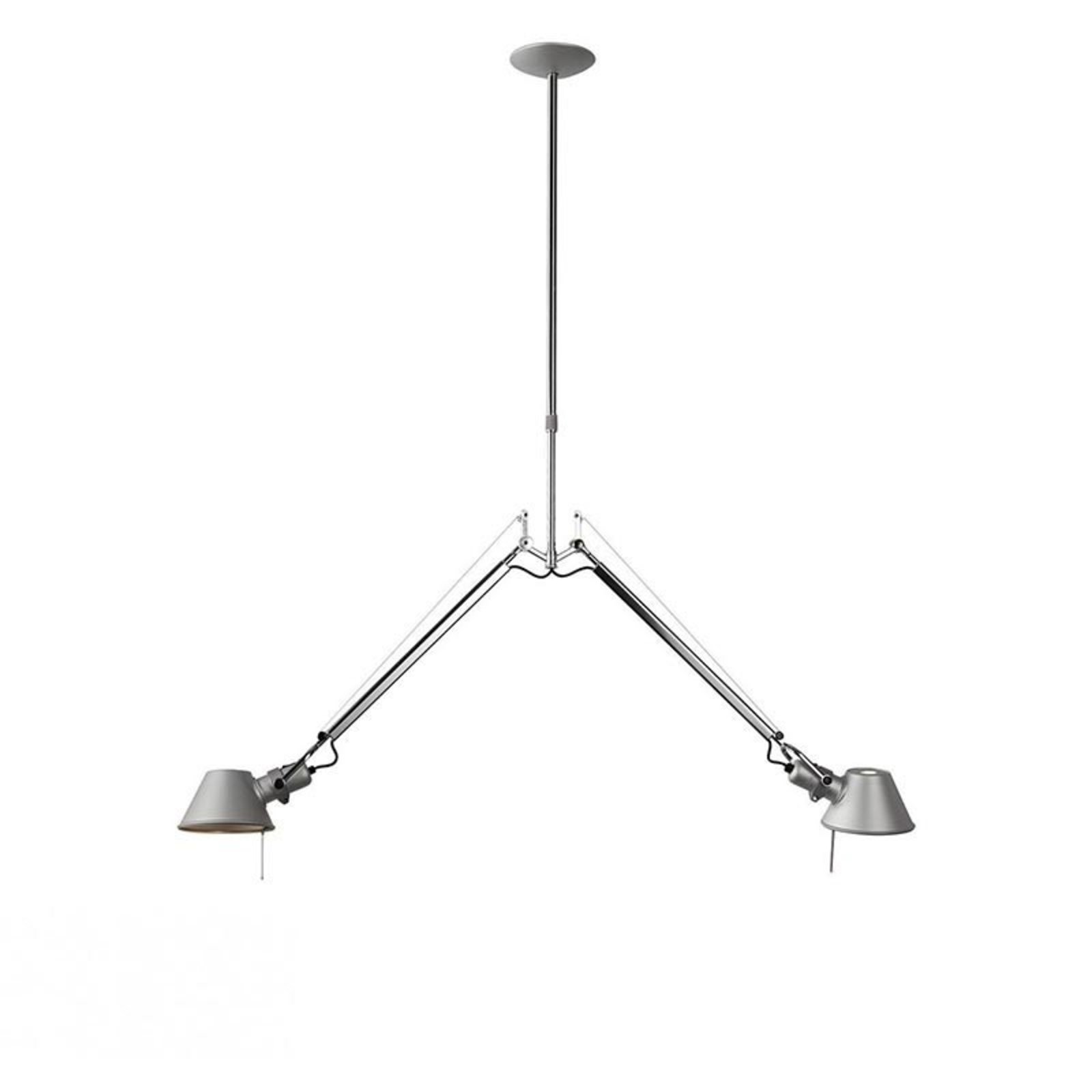 Tolomeo Due Bracci Pendant Aluminium - Artemide